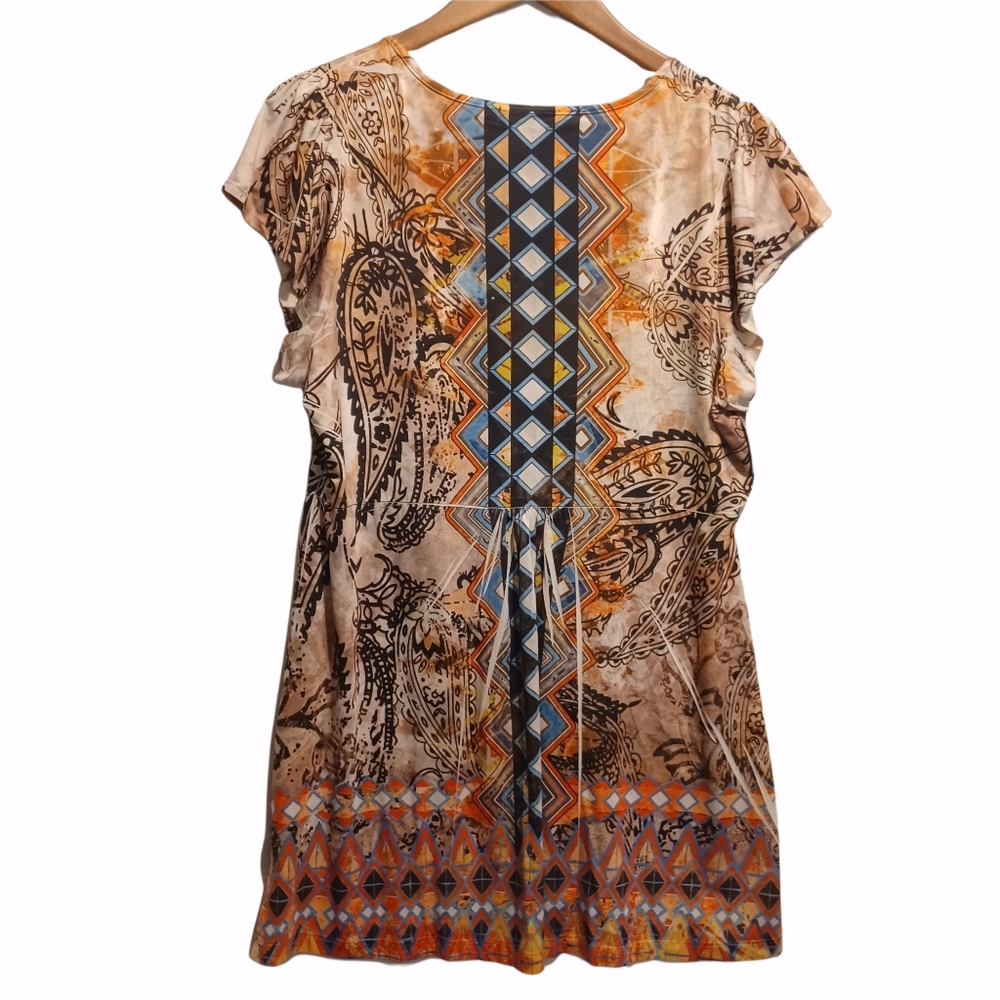 Unity XL Azteca Style Fall Plus Tunic - Picture 2 of 5